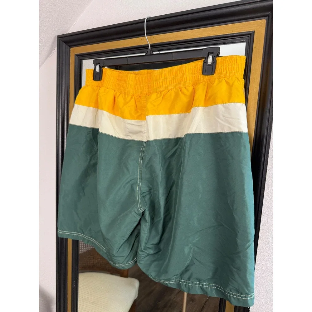 Vintage NFL Team Apparel Green Bay Packers Swim Trunks XXL Board Shorts